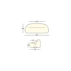 Heldere buitenbank met LED-licht in polyethyleen Made in Italy - Ervin Viadurini