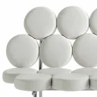 Moderne leren bank met luxe staalconstructie gemaakt in Italië - Arthur Viadurini