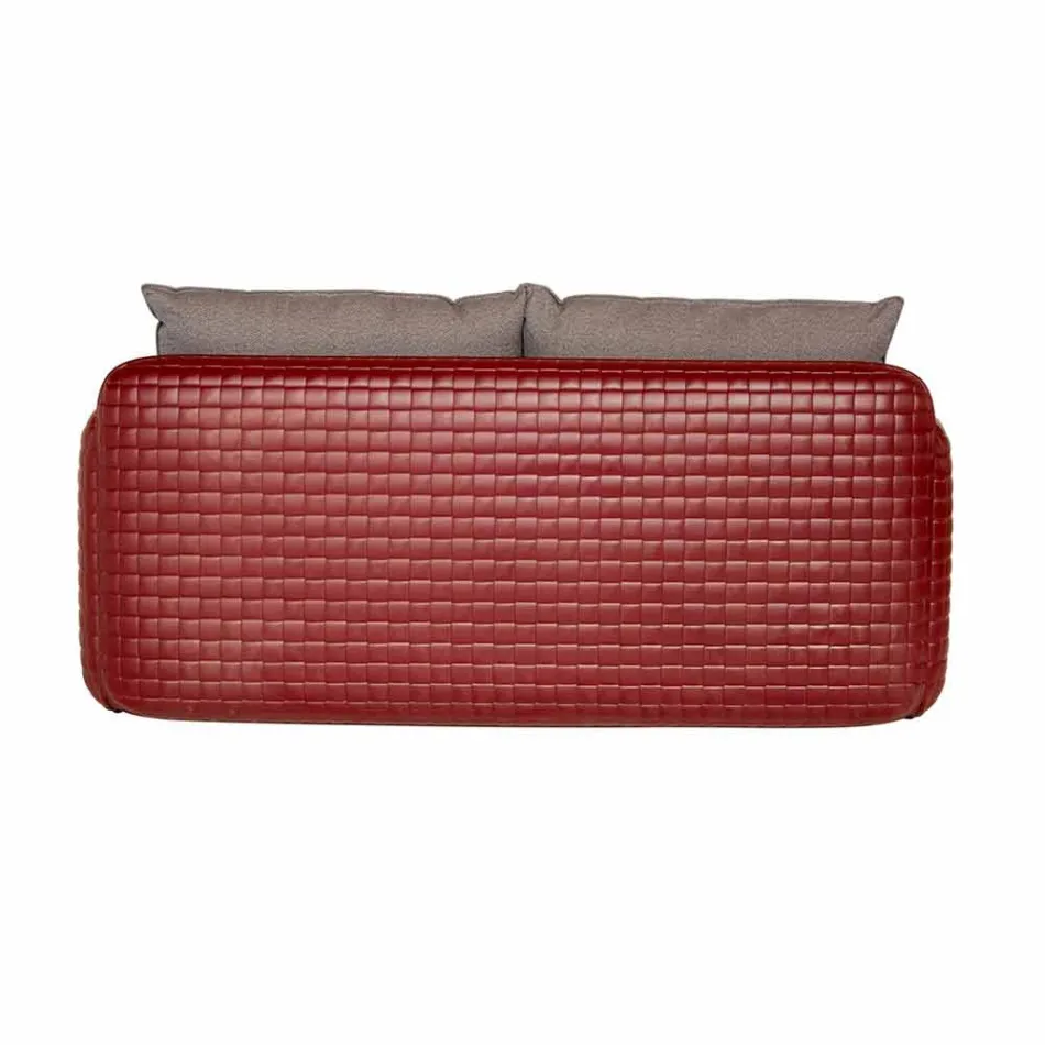 2-zits buitenbank in stof of leer - Mara by Slide Viadurini