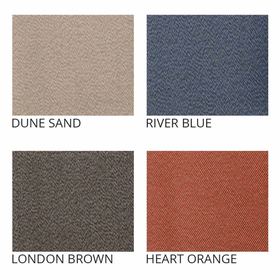 2-zits buitenbank in stof of leer - Mara by Slide Viadurini