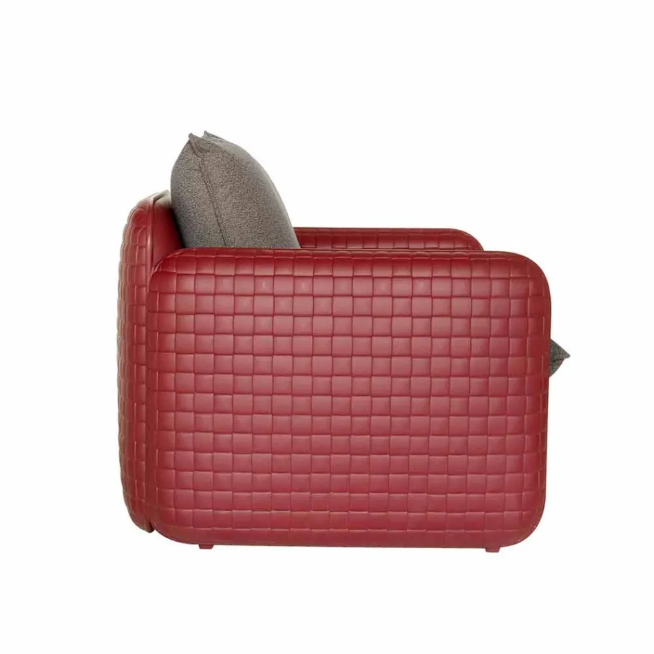 2-zits buitenbank in stof of leer - Mara by Slide Viadurini