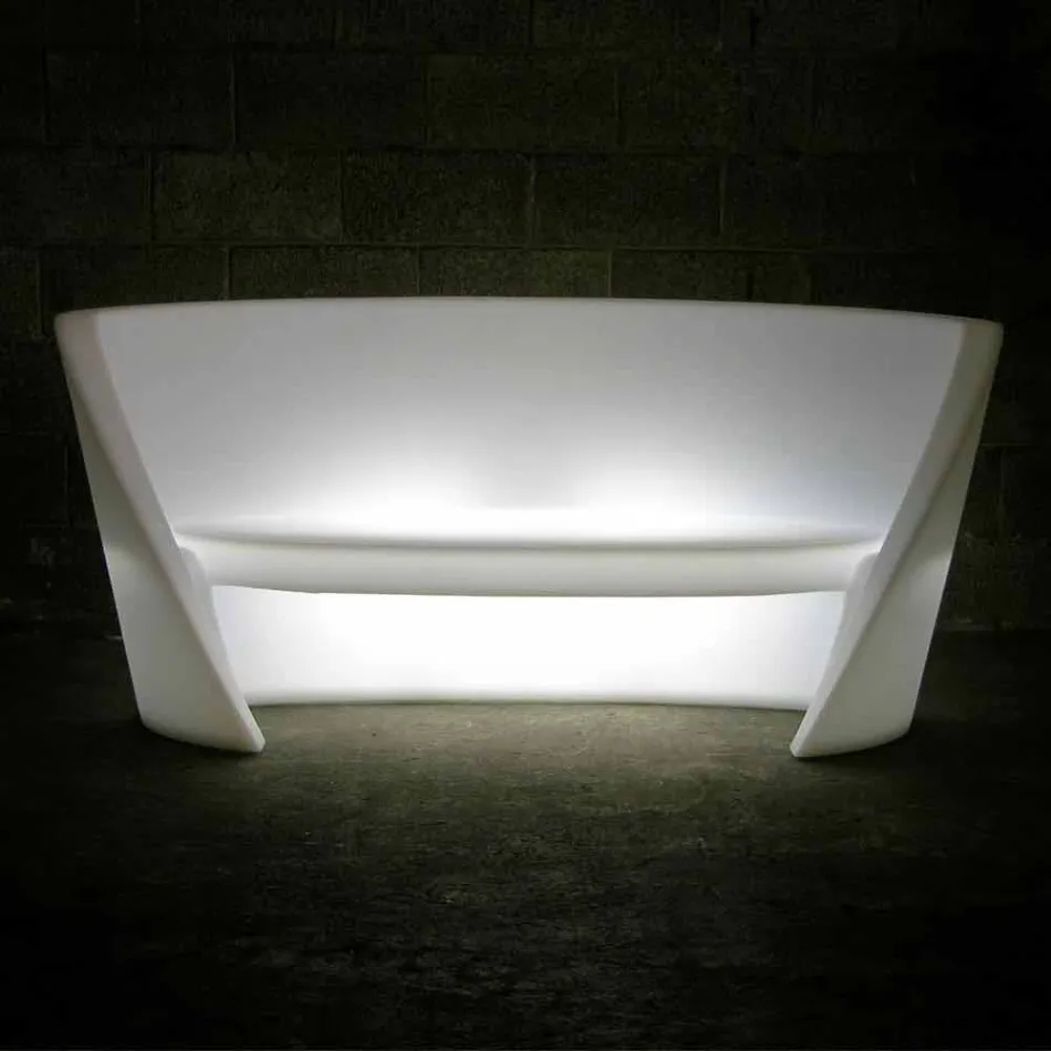 Slide Rap indoor polyethyleen zitbank gemaakt in Italië Viadurini