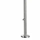 Buitendouche in verchroomd roestvrij staal met voetring Made in Italy - Modeo Viadurini