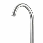 Verchroomde roestvrijstalen tuindouche met voetdouche Made in Italy - Marlen Viadurini