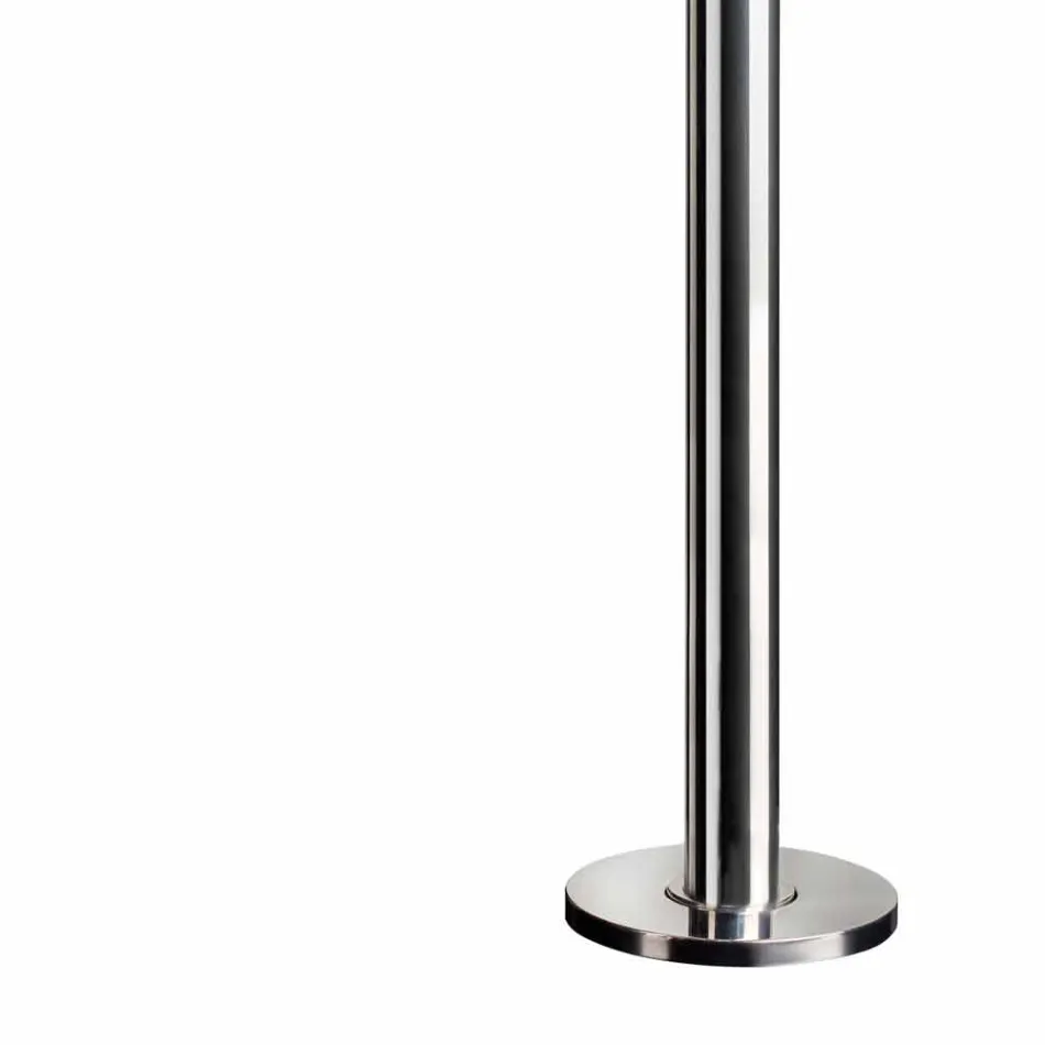 Roestvrijstalen tuindouche met ronde douchekop Made in Italy - Norton Viadurini