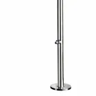 Tuindouche in verchroomd roestvrij staal met voetring Made in Italy - Modeo Viadurini