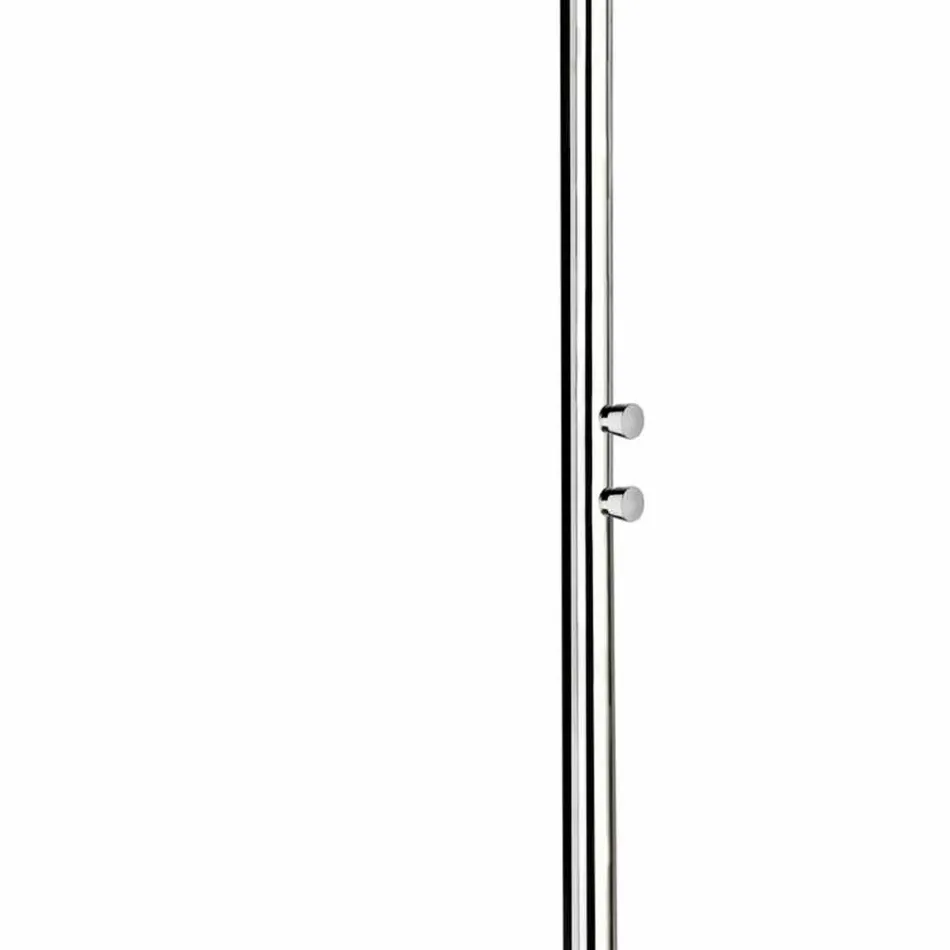 Stalen buitendouche met voetdouche en timer Made in Italy - Modeo Viadurini