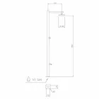 Buitendouche in verchroomd roestvrij staal met mengkraan Made in Italy - Modeo Viadurini