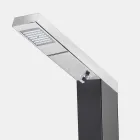 Tuindouche op zonne-energie in staal met watervalstraal Made in Italy - Werner Viadurini
