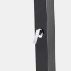 Tuindouche op zonne-energie in staal met watervalstraal Made in Italy - Werner Viadurini