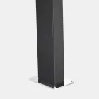 Tuindouche op zonne-energie in staal met watervalstraal Made in Italy - Werner Viadurini