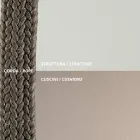 Stalen tuinschommel met touwen en kussens inbegrepen Made in Italy - Bronn Viadurini