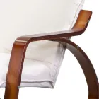 Indoor schommel gemaakt van berkenhout en stof - Abissi Viadurini