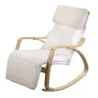 Indoor schommel gemaakt van berkenhout en stof - Abissi Viadurini