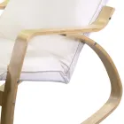 Indoor schommel gemaakt van berkenhout en stof - Abissi Viadurini