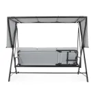 Schommel om te bouwen tot een bed voor de tuin in staal en stof - Recall  Viadurini