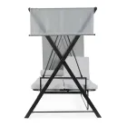 Schommel om te bouwen tot een bed voor de tuin in staal en stof - Recall  Viadurini