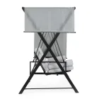 Schommel om te bouwen tot een bed voor de tuin in staal en stof - Recall  Viadurini