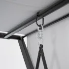 Schommel om te bouwen tot een bed voor de tuin in staal en stof - Recall  Viadurini