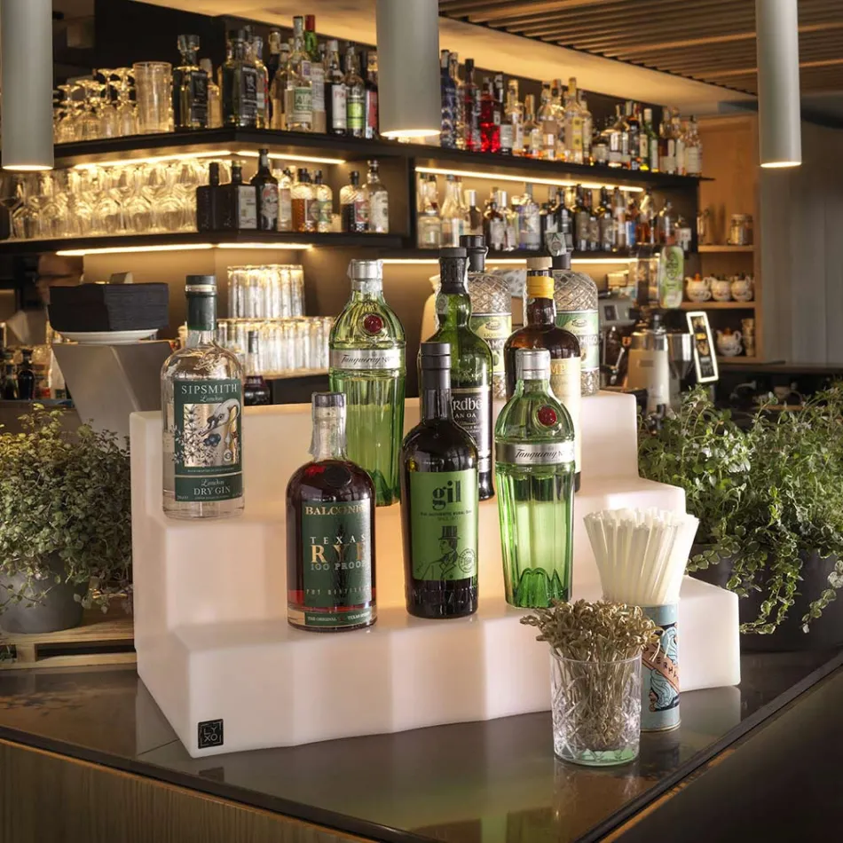 Flessenexposant met drie stappen Made in Italy - Capo Viadurini