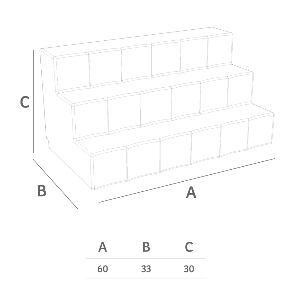 Flessenexposant met drie stappen Made in Italy - Capo Viadurini