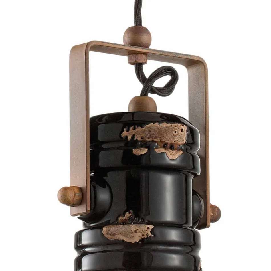 Spotlight ontwerp hanger vintage handgemaakte keramiek Carrie Viadurini