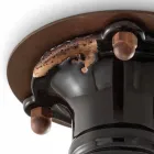 Ontwerp plafondspot retro keramiek en metaal Cloe Ferroluce Viadurini