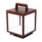 Decoratieve led-buitenspot in wit aluminium of corten - Bettina Viadurini