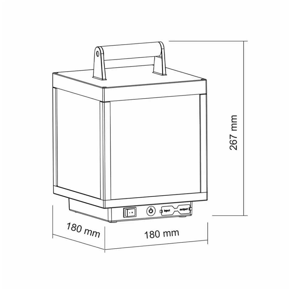 Decoratieve led-buitenspot in wit aluminium of corten - Bettina Viadurini