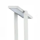 Led-buitenspot op zonne-energie in wit of mat zwart aluminium - Agorio Viadurini