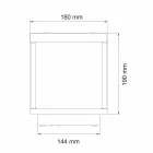 Draagbare led-spot op zonne-energie in wit, zwart of cortenaluminium - Bettina Viadurini