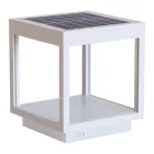 Draagbare led-spot op zonne-energie in wit, zwart of cortenaluminium - Bettina Viadurini