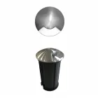 2W ronde led-spot voor buiten in roestvrij staal, 4 stuks - Mayor Viadurini