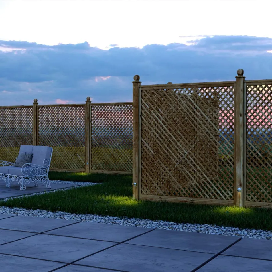 2W ronde led-spot voor buiten in roestvrij staal, 4 stuks - Mayor Viadurini