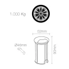 2W ronde led-spot voor buiten in roestvrij staal, 4 stuks - Mayor Viadurini