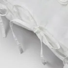 Linnen kussensloop met Armonia-kant en poederveters of achterkant - Masone Viadurini