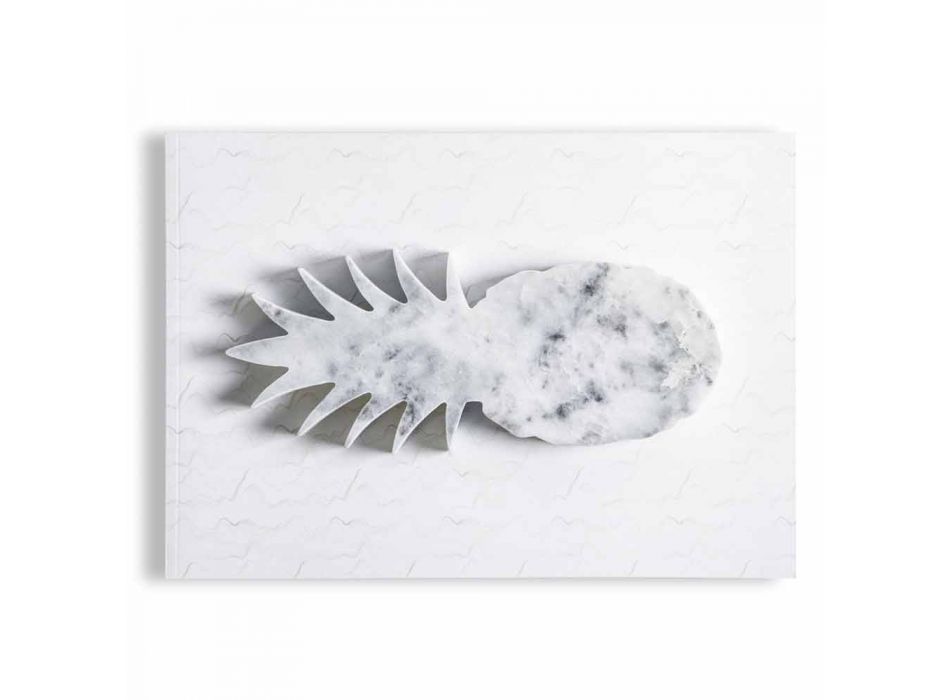 Ananas Design presse-papier in wit Carrara-marmer gemaakt in Italië - Arta Viadurini