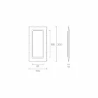 Fiam Italia Dorian vloer- / wandspiegel 202x105cm gemaakt in Italië Viadurini