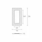 Fiam Italia Pop moderne wand- / vloerspiegel 216x116cm gemaakt in Italië Viadurini