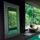 Fiam Italia Pop moderne wand- / vloerspiegel 216x116cm gemaakt in Italië Viadurini