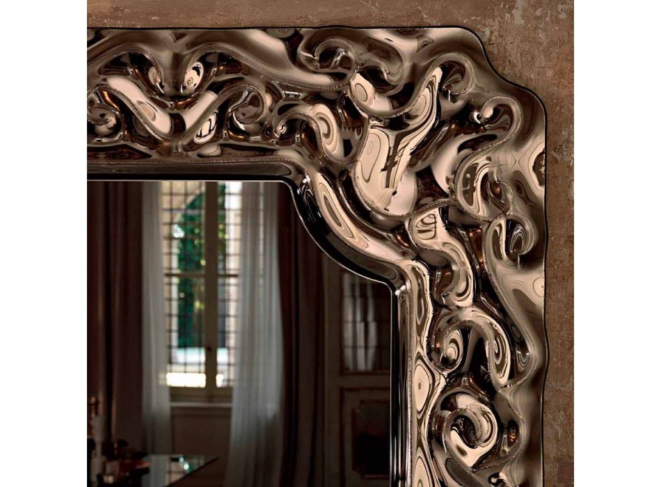 Fiam Veblèn New Barok design wandspiegel gemaakt in Italië Viadurini