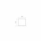 Ronde / rechthoekige design tuinbak in staal Made in Italy - Philly Viadurini