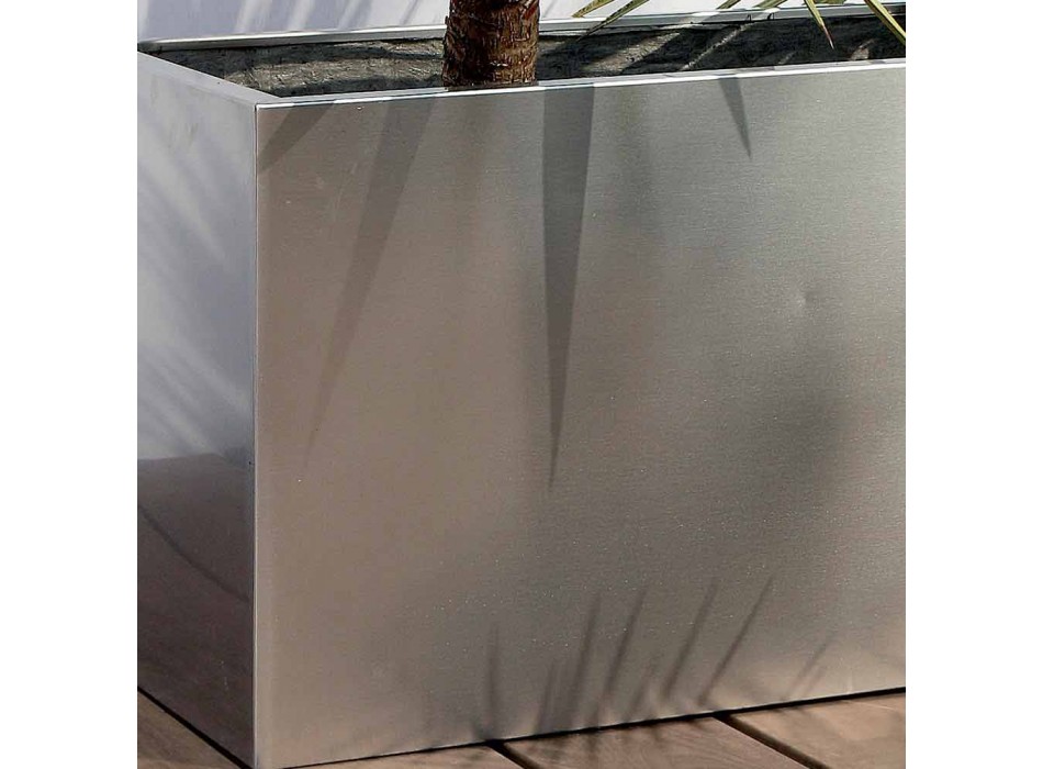 Ronde / rechthoekige design tuinbak in staal Made in Italy - Philly Viadurini