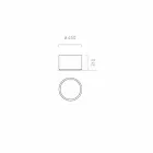 Ronde / rechthoekige design tuinbak in staal Made in Italy - Philly Viadurini