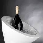 Vloer Frappeuse in wit polyethyleen Made in Italy - Bratislava Viadurini