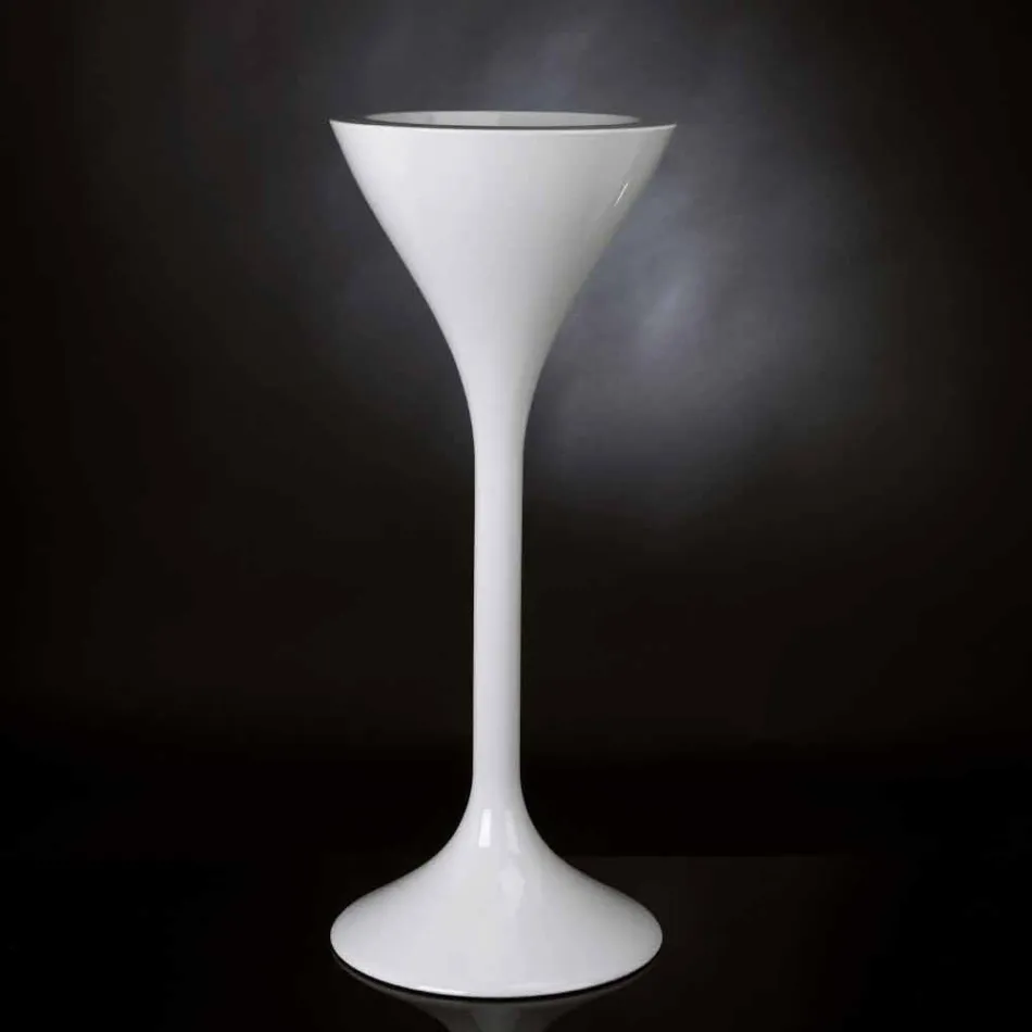 Vloer Frappeuse in wit polyethyleen Made in Italy - Bratislava Viadurini