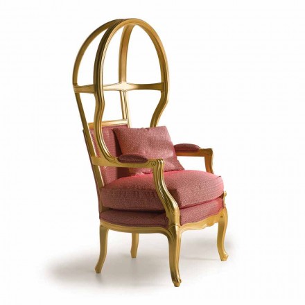 Fratelli Boffi Babette design van de stoel hout bekleed met stof Viadurini