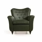 Fratelli Boffi Leonie Ontwerp gestoffeerde stoel, rug capitonnè Viadurini