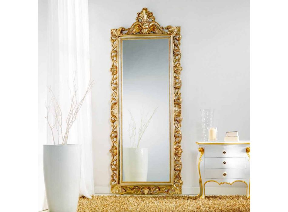 Grote spiegel vloer / wand klassiek ontworpen Tiara, 86x220 cm Viadurini