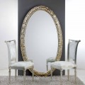 Grote ovale spiegel van de vloer / muur Life, 114x190 cm